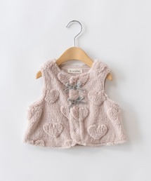 BRANSHES | 【ベビー】ハート総柄ボアベスト(ベスト)