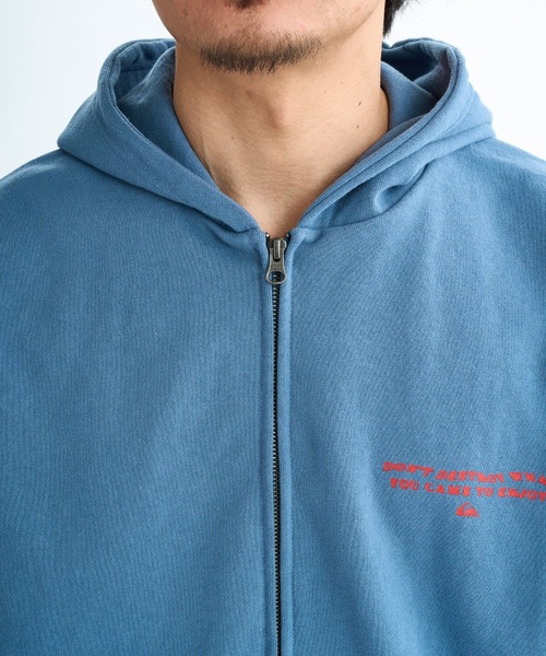 Quiksilver（クイックシルバー）の「COLD WAYS SWEAT ZIP /クイックシルバーバックプリントジップアップフーディー・パーカー（パーカー・メンズ・ブラック/ブルー/グレー・MEDIUM/LARGE/X-LARGE）」の14枚目の写真