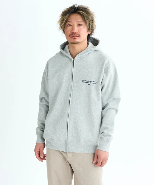 Quiksilver（クイックシルバー）の「COLD WAYS SWEAT ZIP /クイックシルバーバックプリントジップアップフーディー・パーカー（パーカー・メンズ・ブラック/ブルー/グレー・MEDIUM/LARGE/X-LARGE）」の7枚目の写真