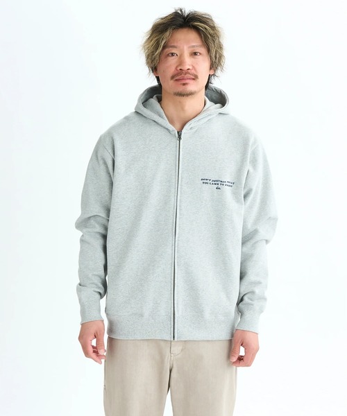Quiksilver（クイックシルバー）の「COLD WAYS SWEAT ZIP /クイックシルバーバックプリントジップアップフーディー・パーカー（パーカー・メンズ・ブラック/ブルー/グレー・MEDIUM/LARGE/X-LARGE）」の8枚目の写真