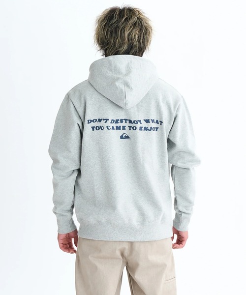 Quiksilver（クイックシルバー）の「COLD WAYS SWEAT ZIP /クイックシルバーバックプリントジップアップフーディー・パーカー（パーカー・メンズ・ブラック/ブルー/グレー・MEDIUM/LARGE/X-LARGE）」の9枚目の写真