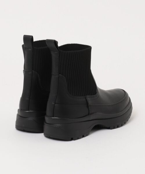 Piedi Nudi（ピエディヌーディ）の「BCC リブニット使い ショートブーツ（ブーツ・レディース・ブラック/アッシュブラウン/ダークブラウン・S/M/LL/L）」の4枚目の写真