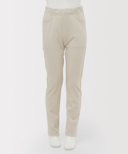 無印良品（ムジルシリョウヒン）の「キッズ　ストレッチ裏起毛スリムフィットパンツ（その他パンツ・キッズ・チャコールグレー/ブルー系/サンドベージュ/ブラック・150/140/130/120/110）」の21枚目の写真
