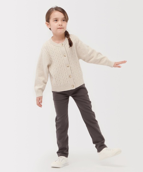 無印良品（ムジルシリョウヒン）の「キッズ　ストレッチ裏起毛スリムフィットパンツ（その他パンツ・キッズ・チャコールグレー/ブルー系/サンドベージュ/ブラック・150/140/130/120/110）」の11枚目の写真