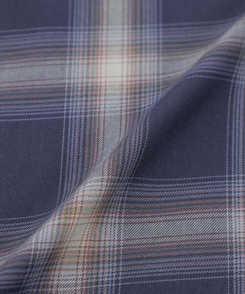 MACKINTOSH PHILOSOPHY(マッキントッシュ フィロソフィー)の「長袖オーバーサイズボタンダウンシャツ オンブレチェック(シャツ/ブラウス・メンズ・ダークブラウン/ネイビー・40/38)」の12枚目の写真
