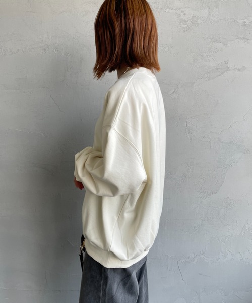 HUF（ハフ）の「[HUF/ハフ] TRANSIT AUTHORITY サークル刺繍ロゴ クルーネックスウェット（スウェット・レディース・ブラック/ナチュラル・M/L）」の16枚目の写真