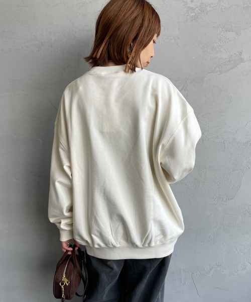 HUF（ハフ）の「[HUF/ハフ] TRANSIT AUTHORITY サークル刺繍ロゴ クルーネックスウェット（スウェット・レディース・ブラック/ナチュラル・M/L）」の17枚目の写真