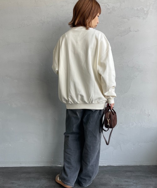 HUF（ハフ）の「[HUF/ハフ] TRANSIT AUTHORITY サークル刺繍ロゴ クルーネックスウェット（スウェット・レディース・ブラック/ナチュラル・M/L）」の20枚目の写真