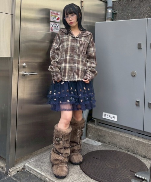 Candy Stripper(キャンディストリッパー)の「3WAY BELT FUR ブーツ(ブーツ・レディース・ブラック/ブラウン・L/M/S)」の10枚目の写真