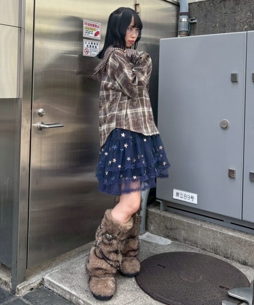 Candy Stripper(キャンディストリッパー)の「3WAY BELT FUR ブーツ(ブーツ・レディース・ブラック/ブラウン・L/M/S)」の11枚目の写真