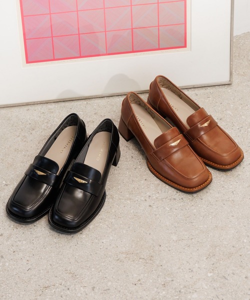 HIMIKO（ヒミコ）の「【HIMIKO】メタルポイントヒールローファー/651333（ローファー・レディース・ブラック/ブラウン/ブラック×ホワイト・22.5cm/23.5cm/24.5cm/25.5cm/23.0cm/24.0cm/25.0cm/21.5cm/22.0cm）」の6枚目の写真