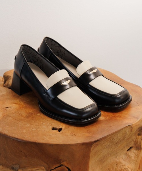 HIMIKO（ヒミコ）の「【HIMIKO】メタルポイントヒールローファー