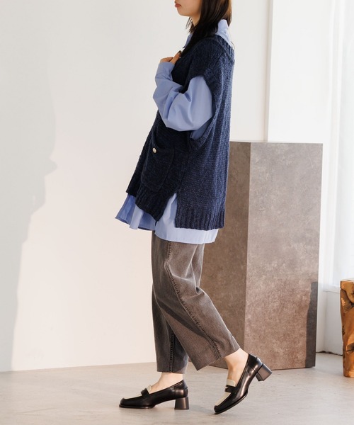 HIMIKO（ヒミコ）の「【HIMIKO】メタルポイントヒールローファー/651333（ローファー・レディース・ブラック/ブラウン/ブラック×ホワイト・22.5cm/23.5cm/24.5cm/25.5cm/23.0cm/24.0cm/25.0cm/21.5cm/22.0cm）」の13枚目の写真