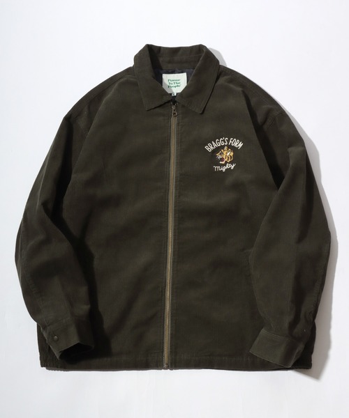 POWER TO THE PEOPLE(パワートゥーザピープル)の「2025AW POWER TO THE PEOPLE/パワートゥザピープル コーデュロイ襟 トラ刺繍 ジップブルゾン スイングトップ ハンティングジャケット(ブルゾン・メンズ・ブラック/グリーン系その他/ブラック系その他/カーキ・L/M/LL)」の22枚目の写真