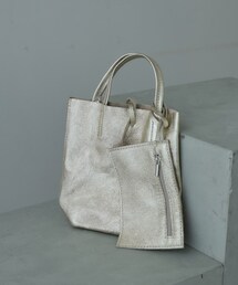 【MILLELA FIRENZE】メタリックミニトートバッグ