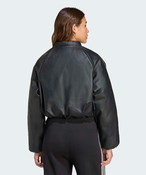 【美品】adidas　ダウンジャケット　ボンバージャケット プレザー ボンバー 合成ダウンジャケット / アディダスオリジナルス