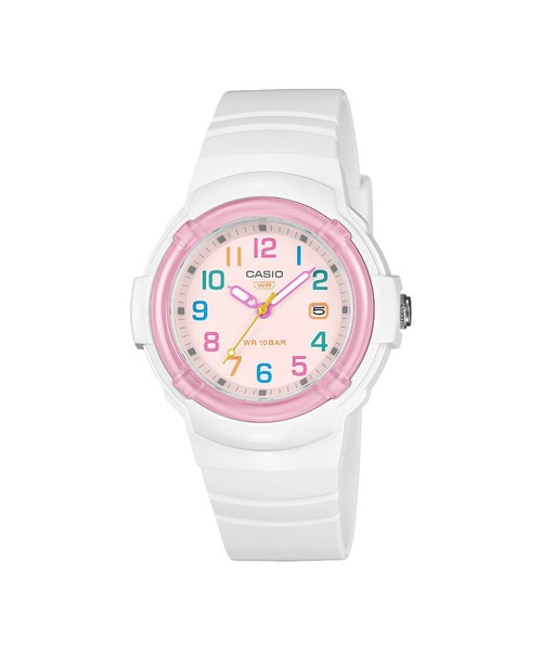 CASIO(カシオ)の「CASIO Collection / LX-800H-7A1JF(アナログ腕時計・レディース・ホワイト×ピンク・FREE)」の1枚目の写真