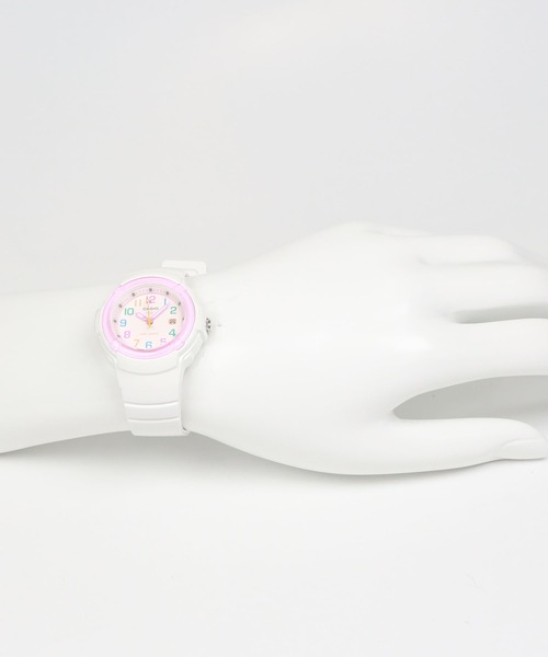 CASIO(カシオ)の「CASIO Collection / LX-800H-7A1JF(アナログ腕時計・レディース・ホワイト×ピンク・FREE)」の3枚目の写真