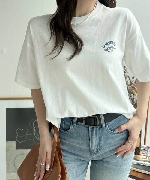 Ada.(エイダ)の「【Good Riddance】バックプリント オサムグッズ Tシャツ(Tシャツ/カットソー・レディース・アクア/ホワイト/ブラック・L/M)」の7枚目の写真