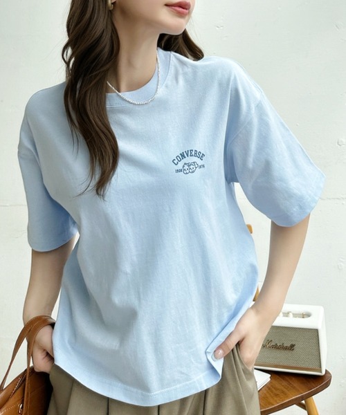Ada.(エイダ)の「【Good Riddance】バックプリント オサムグッズ Tシャツ(Tシャツ/カットソー・レディース・アクア/ホワイト/ブラック・L/M)」の15枚目の写真