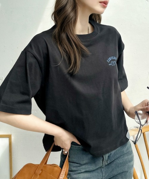 Ada.(エイダ)の「【Good Riddance】バックプリント オサムグッズ Tシャツ(Tシャツ/カットソー・レディース・アクア/ホワイト/ブラック・L/M)」の19枚目の写真