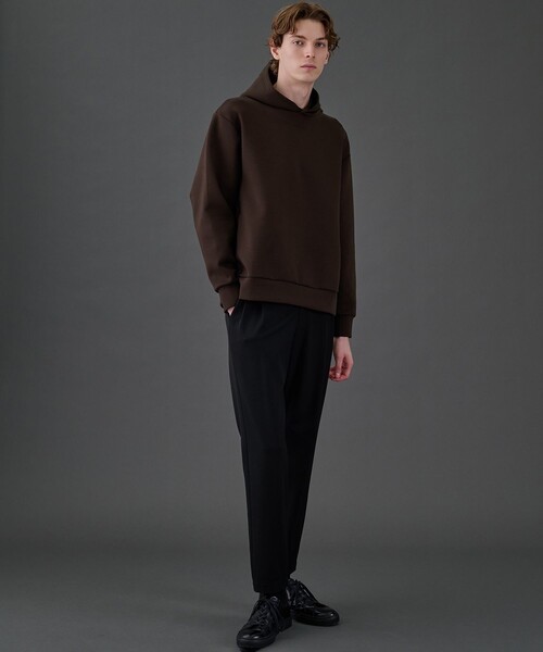 UNITED TOKYO(ユナイテッドトウキョウ)の「COMPACT AIR ダンボールパーカー 大人気/ユニセックス着用可能 / 洗える / 防シワ / 速乾 / 軽量/冬服/スウェット/インナー/保温(パーカー・メンズ・ダークグレー/ブラック/ブラウン/ライトグレー・3/2/1)」の12枚目の写真