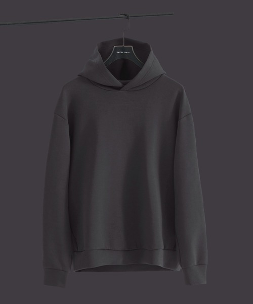 UNITED TOKYO(ユナイテッドトウキョウ)の「COMPACT AIR ダンボールパーカー 大人気/ユニセックス着用可能 / 洗える / 防シワ / 速乾 / 軽量/冬服/スウェット/インナー/保温(パーカー・メンズ・ダークグレー/ブラック/ブラウン/ライトグレー・3/2/1)」の3枚目の写真