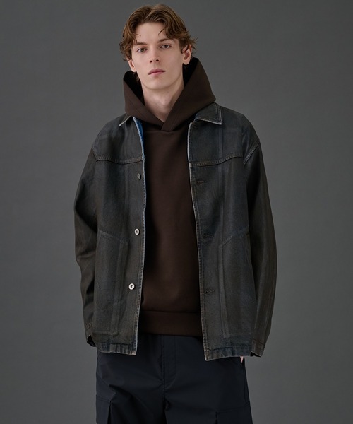 UNITED TOKYO(ユナイテッドトウキョウ)の「COMPACT AIR ダンボールパーカー 大人気/ユニセックス着用可能 / 洗える / 防シワ / 速乾 / 軽量/冬服/スウェット/インナー/保温(パーカー・メンズ・ダークグレー/ブラック/ブラウン/ライトグレー・3/2/1)」の18枚目の写真