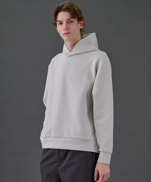 UNITED TOKYO(ユナイテッドトウキョウ)の「COMPACT AIR ダンボールパーカー 大人気/ユニセックス着用可能 / 洗える / 防シワ / 速乾 / 軽量/冬服/スウェット/インナー/保温(パーカー・メンズ・ダークグレー/ブラック/ブラウン/ライトグレー・3/2/1)」の8枚目の写真