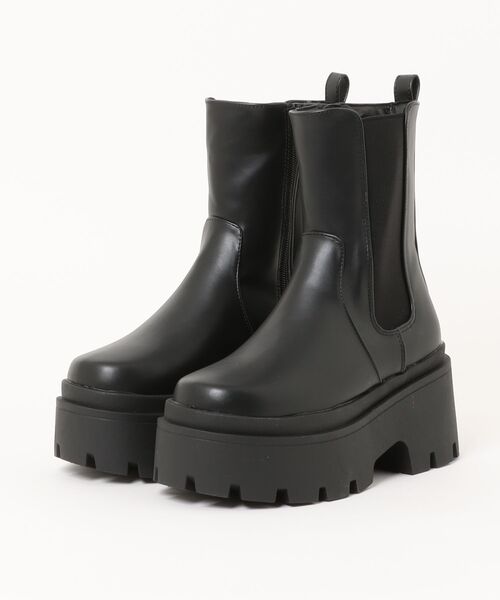 apres jour（アプレジュール）の「厚底ショートブーツ（ブーツ・レディース・ダークブラウン/ブラック・MEDIUM/SMALL/LARGE/X-LARGE）」の5枚目の写真