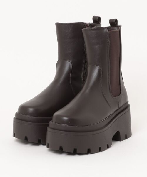 apres jour（アプレジュール）の「厚底ショートブーツ（ブーツ・レディース・ダークブラウン/ブラック・MEDIUM/SMALL/LARGE/X-LARGE）」の6枚目の写真