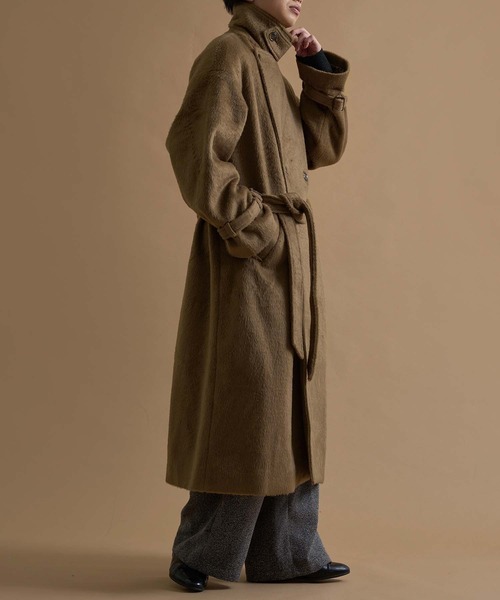 セール】ウールブレンドシャギーダブルチェスターコート（チェスター