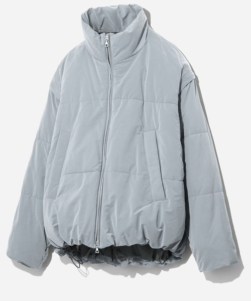 HARE(ハレ)の「エアサーマル2WAYスタンドブルゾン(HARE)(ダウンジャケット/コート・メンズ・ブルー/ブラック/グレー/グリーン・MEDIUM/SMALL)」の4枚目の写真