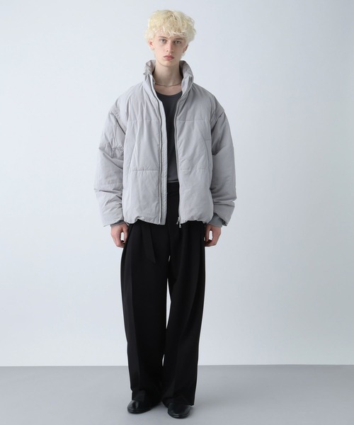 セール】エアサーマル2WAYスタンドブルゾン(HARE)（ダウンジャケット