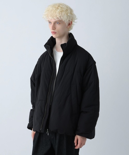 HARE(ハレ)の「エアサーマル2WAYスタンドブルゾン(HARE)(ダウンジャケット/コート・メンズ・ブルー/ブラック/グレー/グリーン・MEDIUM/SMALL)」の16枚目の写真