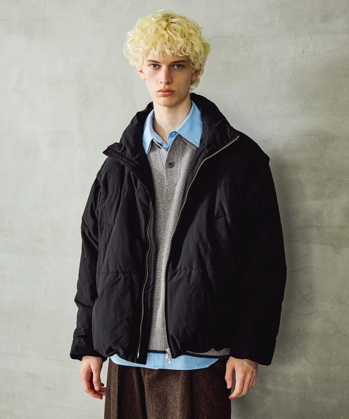 セール】エアサーマル2WAYスタンドブルゾン(HARE)（ダウンジャケット