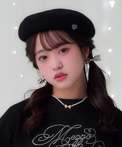 セール】ベロアリボンベレー帽（ハンチング/ベレー帽）｜mezzo piano