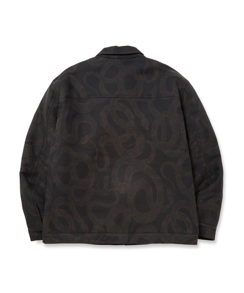 CALEE(キャリー)の「JACQUARD SWINGTOP <SNAKE PATTERN>(ブルゾン・メンズ・ブラック・LARGE/SMALL/MEDIUM/X-LARGE)」の3枚目の写真