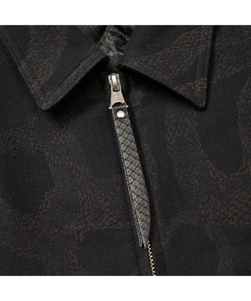 CALEE(キャリー)の「JACQUARD SWINGTOP <SNAKE PATTERN>(ブルゾン・メンズ・ブラック・LARGE/SMALL/MEDIUM/X-LARGE)」の5枚目の写真