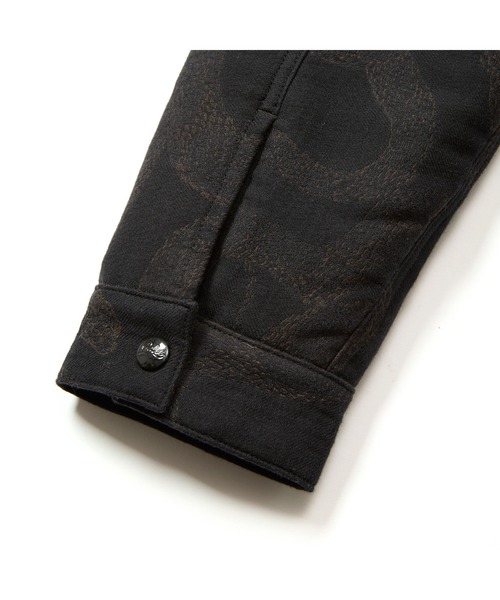 CALEE(キャリー)の「JACQUARD SWINGTOP <SNAKE PATTERN>(ブルゾン・メンズ・ブラック・LARGE/SMALL/MEDIUM/X-LARGE)」の7枚目の写真
