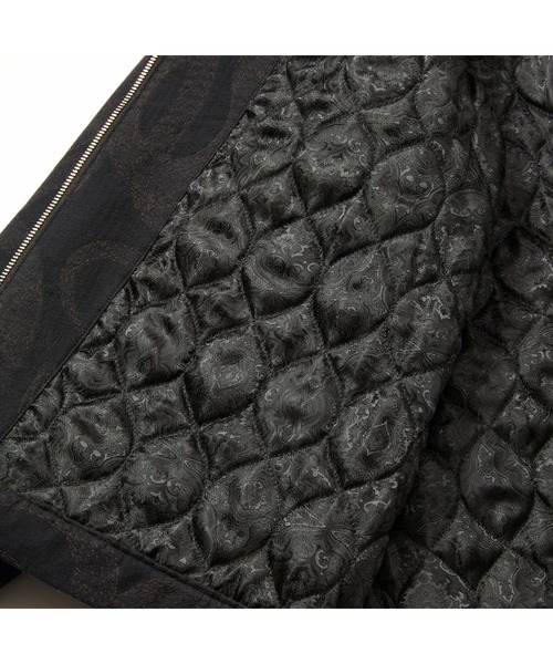 CALEE(キャリー)の「JACQUARD SWINGTOP <SNAKE PATTERN>(ブルゾン・メンズ・ブラック・LARGE/SMALL/MEDIUM/X-LARGE)」の8枚目の写真