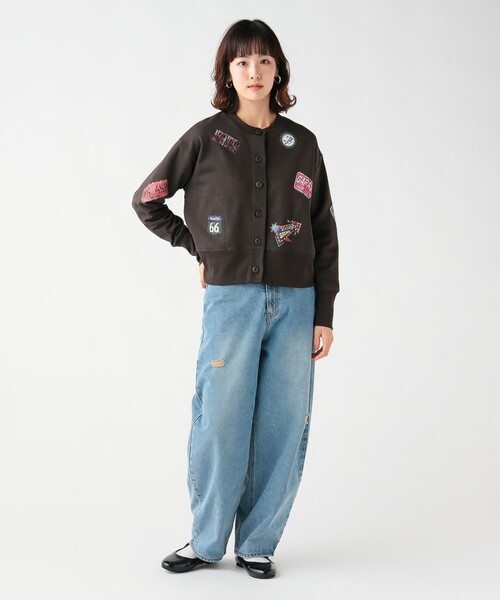 BEAMS HEART（ビームスハート）の「サインボード 裏毛カーディガン（カーディガン/ボレロ・レディース・チャコールグレー/ライトグレー/ホワイト系その他5・FREE）」の13枚目の写真
