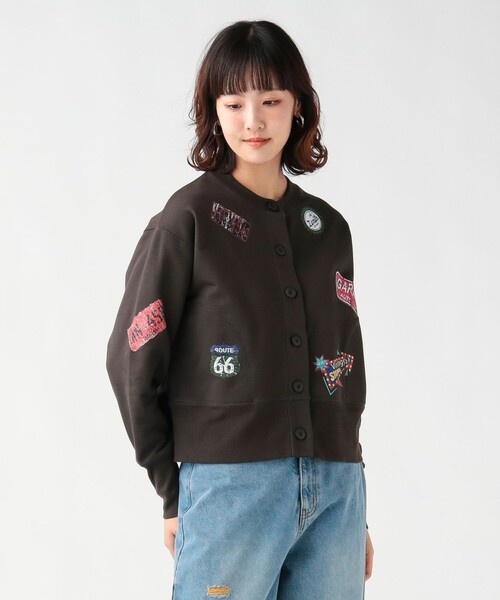 BEAMS HEART（ビームスハート）の「サインボード 裏毛カーディガン（カーディガン/ボレロ・レディース・チャコールグレー/ライトグレー/ホワイト系その他5・FREE）」の14枚目の写真