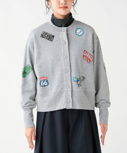BEAMS HEART（ビームスハート）の「サインボード 裏毛カーディガン（カーディガン/ボレロ・レディース・チャコールグレー/ライトグレー/ホワイト系その他5・FREE）」の16枚目の写真