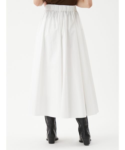 Mila Owen（ミラオーウェン）の「ウエストゴムギャザーマキシスカート（スカート・レディース・ホワイト/キャメル/ドット/ターコイズブルー・0/1/00）」の7枚目の写真