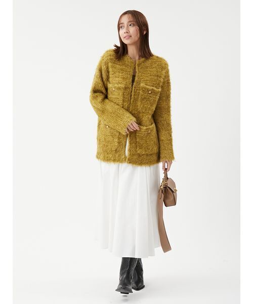 Mila Owen（ミラオーウェン）の「ウエストゴムギャザーマキシスカート（スカート・レディース・ホワイト/キャメル/ドット/ターコイズブルー・0/1/00）」の12枚目の写真