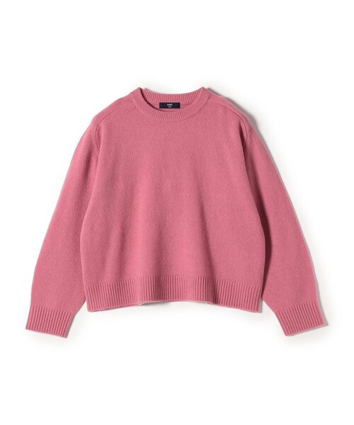SHIPS Colors(シップス カラーズ)の「SHIPS Colors:〈手洗い可能〉CASHMILE(R) サドルショルダー ニット(ニット/セーター・レディース・オフホワイト/クリーム/ピンク/グリーン/ライトグレー・ONE SIZE)」の7枚目の写真