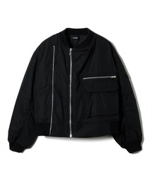 【soduk】double zip ma-1 jacket