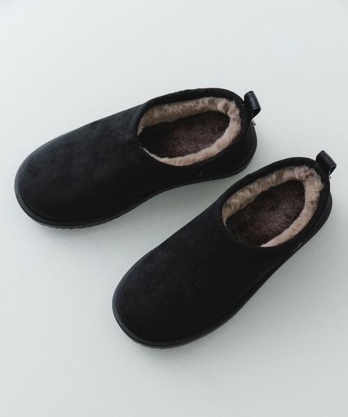RODE SKO（ロデスコ）の「TEMPERATE　SHLOKムートン風スリッポンレインシューズ（レインシューズ・レディース・ブラック/グレー・39/38/37）」の4枚目の写真