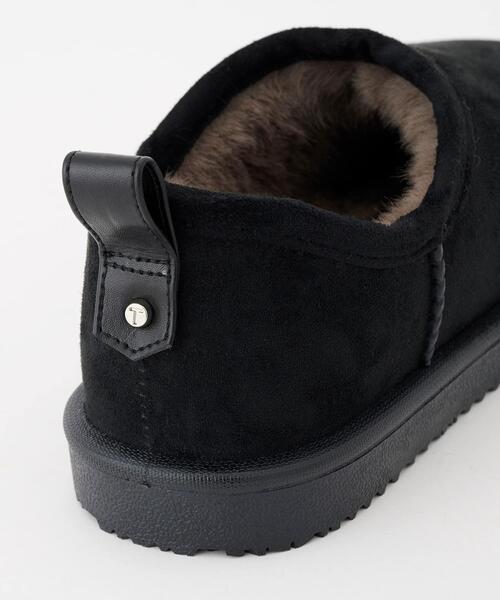 RODE SKO（ロデスコ）の「TEMPERATE　SHLOKムートン風スリッポンレインシューズ（レインシューズ・レディース・ブラック/グレー・39/38/37）」の6枚目の写真